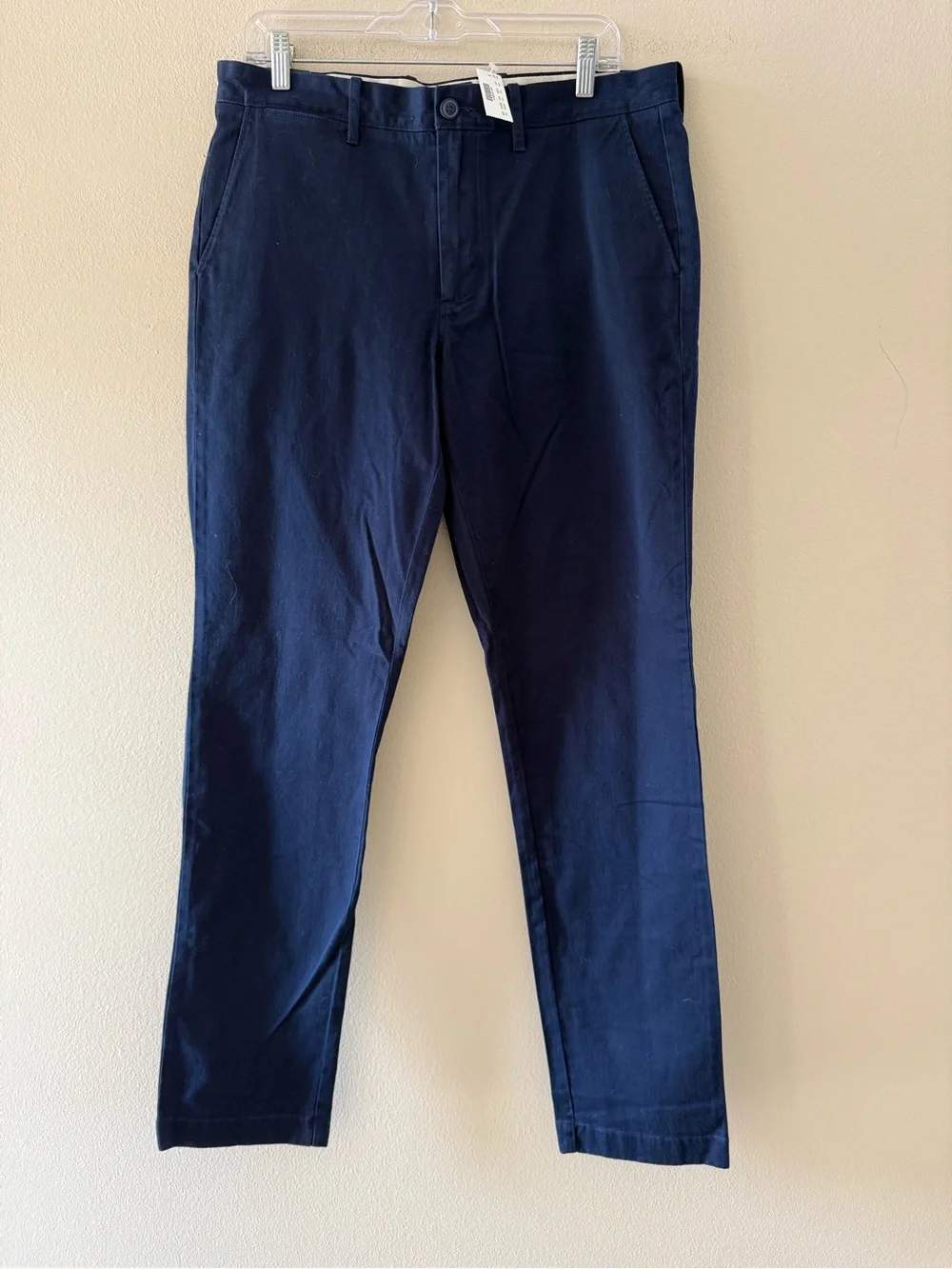 J. Crew 770 Stretch Cotton Chino Pants Navy 33x34 NEW